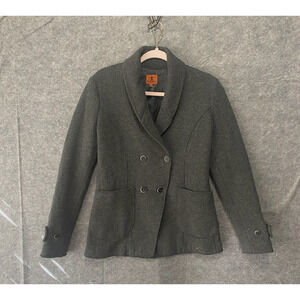 Barena Venezia Wool Blend Blazer‎ Jacket Womens Sz 10 Gray Double Breast